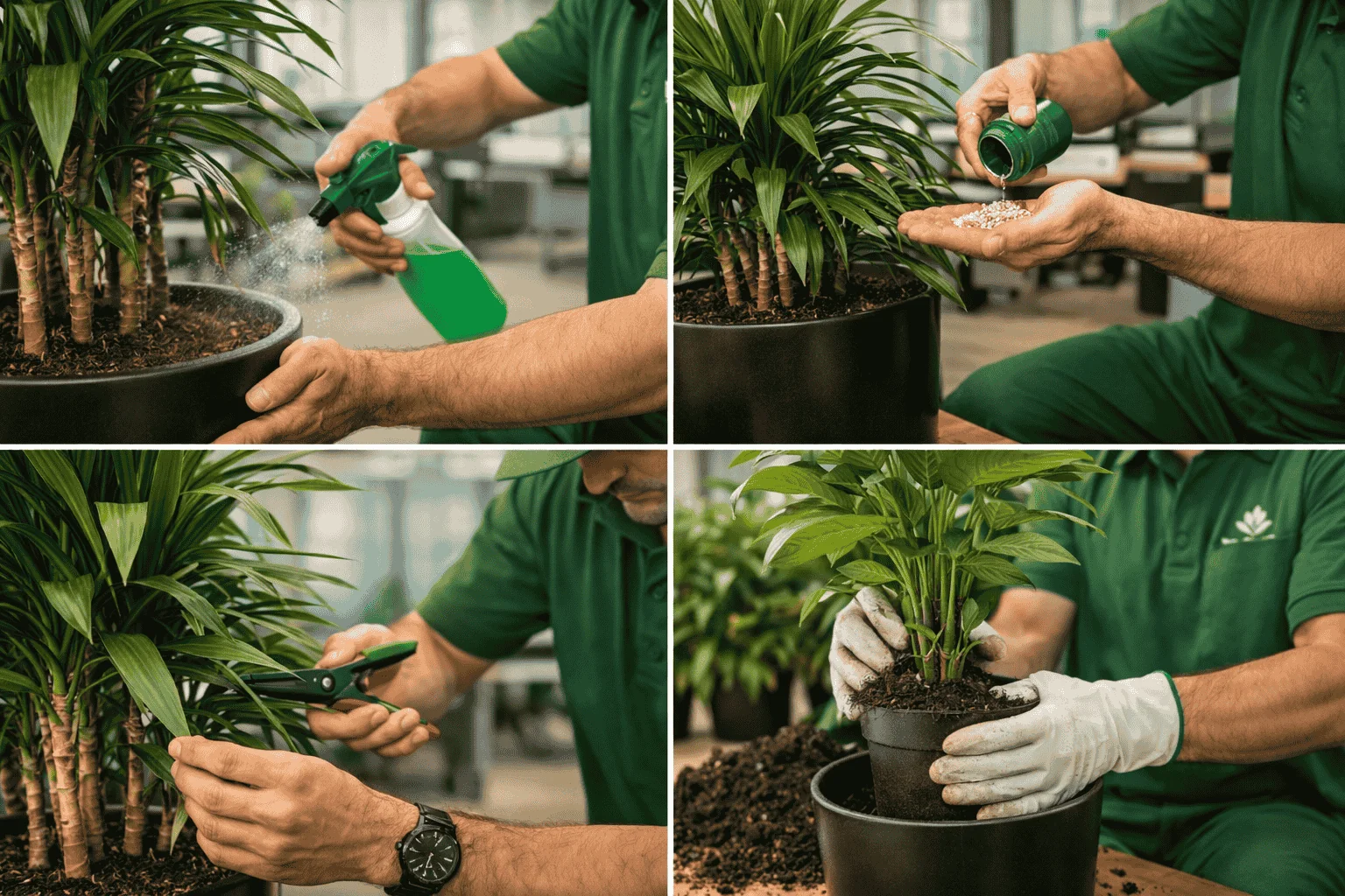landscapig in dubai indoor plants maintenance